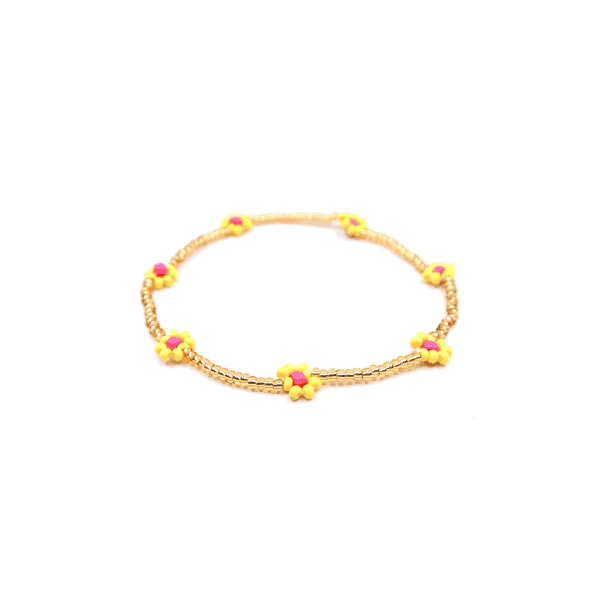 Mix armband Flora - geel - Afbeelding 2