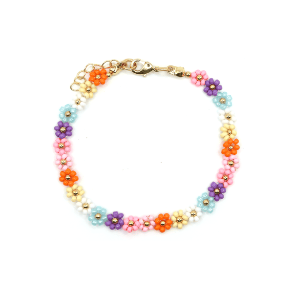 Mix armband Loes - pastel