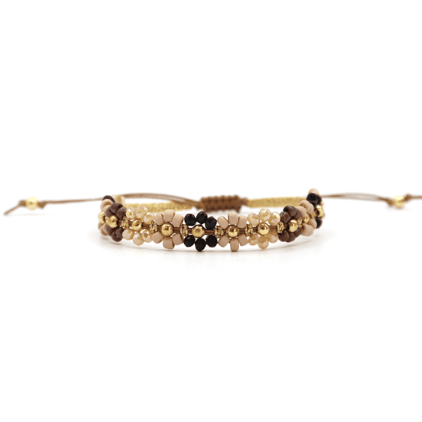 Mix armband Lynne - bruin