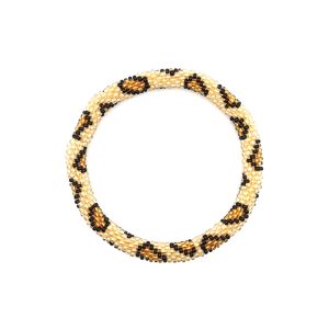 Roll on armband Panter - beige