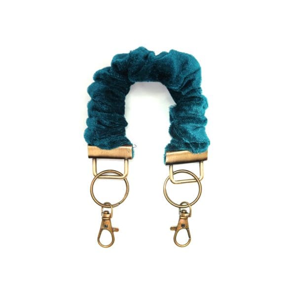 Telefoonkoordje Scrunchie - turquoise