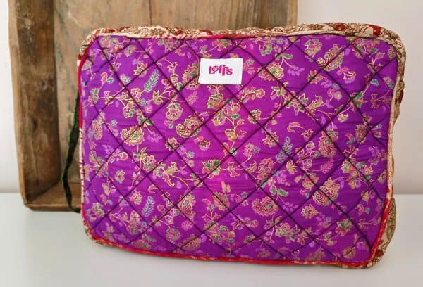 Toilettas re-used saree L Kiran