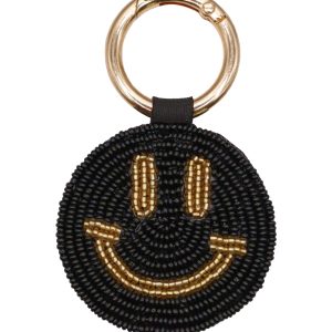 Sleutelhanger Smiley Zwart